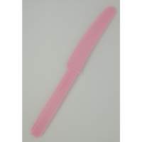 Amscan 10 robust plastic knives in pink length 17 cm width 2.0 cm party