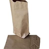 Cross bottom bag made of brown paper - 2-LAYER - 36 x 52 cm for 10 kg (200 pieces)