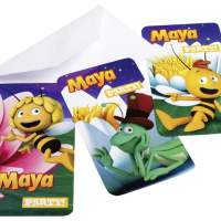 Пчелка Майя — 6 пригласительных билетов, включая конверты.