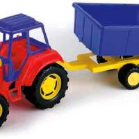 Sand tractor with trailer