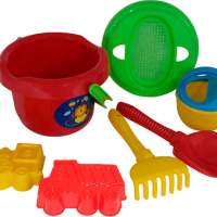 Outdoor Active bucket with pourer and sand set, 5 pieces.