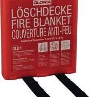 Fire blanket L.1800xW.1200mm in stable hard box