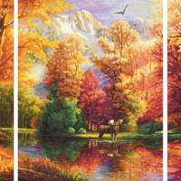 Painting by numbers Indian Summer (triptych) 50x80cm, 1 piece