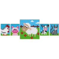 Pixel Craft Kit 18 Chicken, Pig, Cow, Cat, Sheep