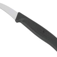 Paring knife 6cm black, 6 pieces