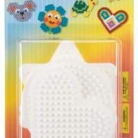 HAMA ironing beads blister 5 pegboards star, heart, circle, square, hexagon