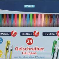 Stylex 24 gel pen, 1 set