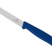 Fruit & vegetable knife 11cm blue, 6 pieces