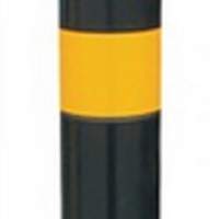 Bollard PU black/yellow D.80xH.1000mm for screwing