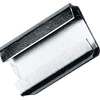 Locking sleeves B.13xL.28mm galvanized C-shape for packaging straps, 3000 pieces