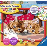 Ravensburger painting by numbers: two cuddly kittens