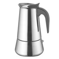 Espresso maker 6 cups including induction, stainless steel