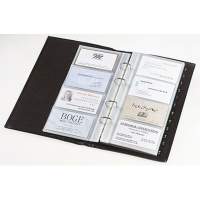 Sigel business card folder Torino VZ204 max. 160 cards leather black
