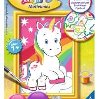 Ravensburger painting by numbers: sweet unicorn